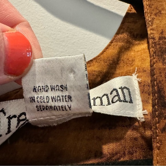 Trendy Woman Brown Paisley Maxi Dress | Size 2X - Picture 7 of 10